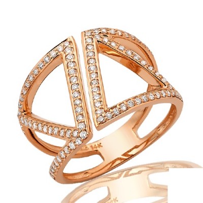 14K Diamond Designer Ring (0.50ct)