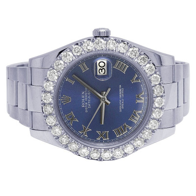 Rolex DateJust Two Tone Blue Dial